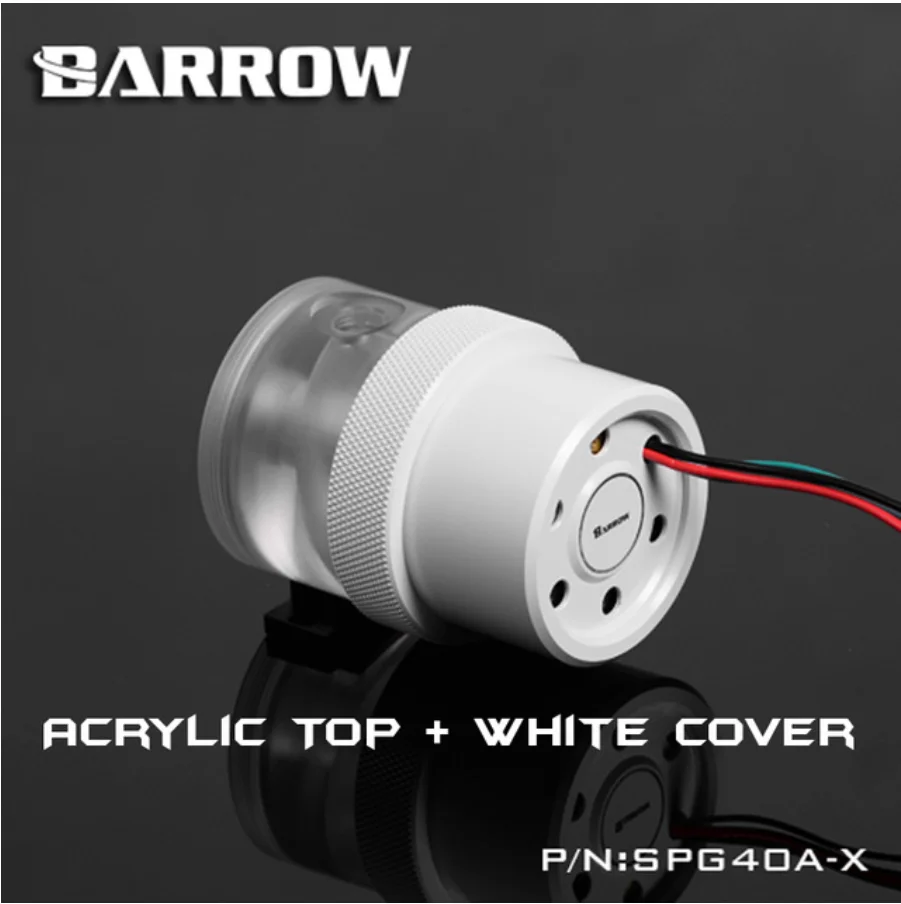 AcrylicTop-WhiteCov Курган SPG40A-X, 18 Вт PWM комбинированные насосы, Wite резервуары, насос резервуар комбинация, 90/130/210 мм резервуар компонент - Цвет лезвия: AcrylicTop-WhiteCov