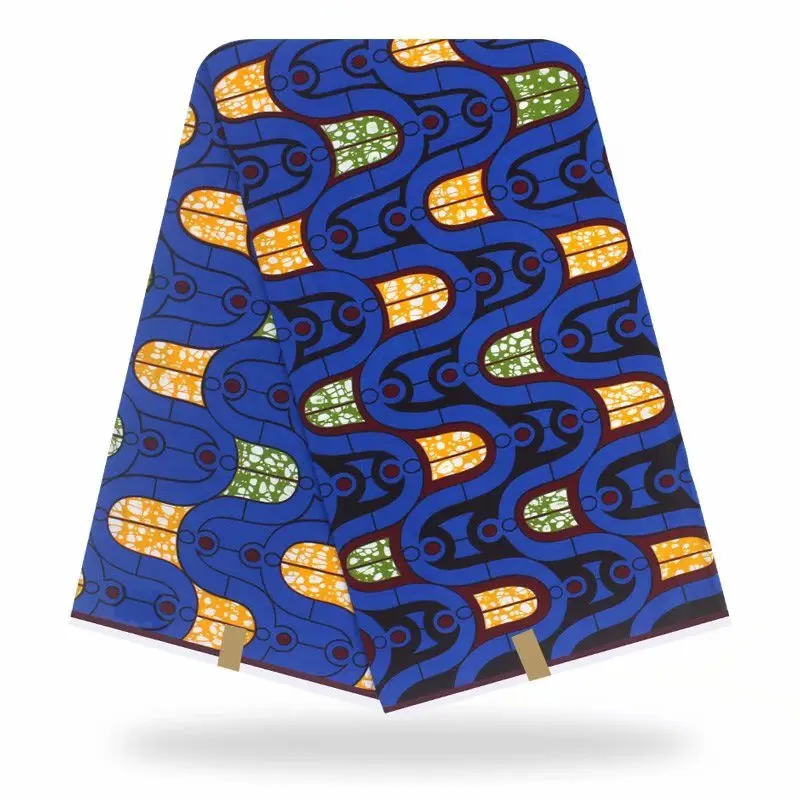 Самая популярная Нигерия 100% хлопок 6 ярдов настоящий воск ткань с Африканским