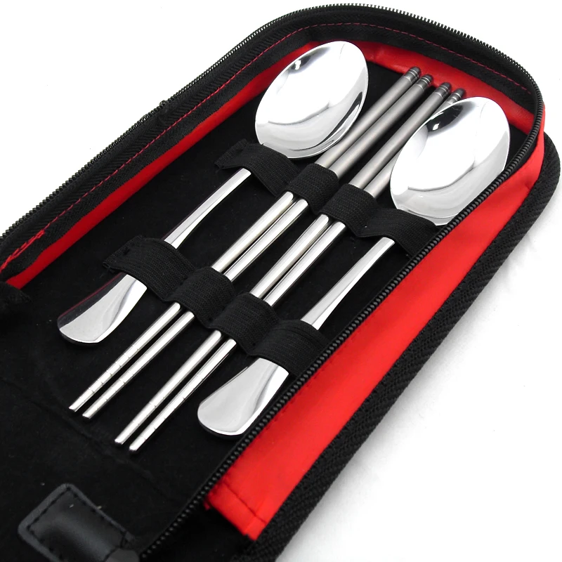 Студенческий комплект переносной посуды наружная чаша палочки для еды ложка