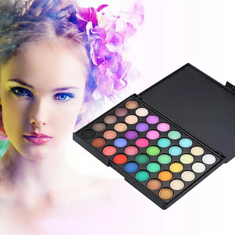 

40Colors Matte Shimmer Eyeshadow Palette Long Lasting Waterproof Powder Eye Shadow Makeup Kit Easy to Wear TSLM1
