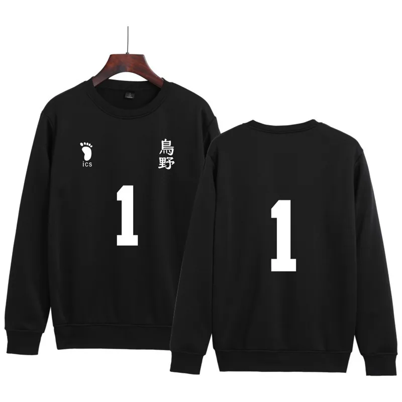 

Худи Haikyuu для Волейбольного клуба, черное с аниме принтом, зимние теплые флисовые толстовки, модная повседневная одежда, уличный спортивный ...
