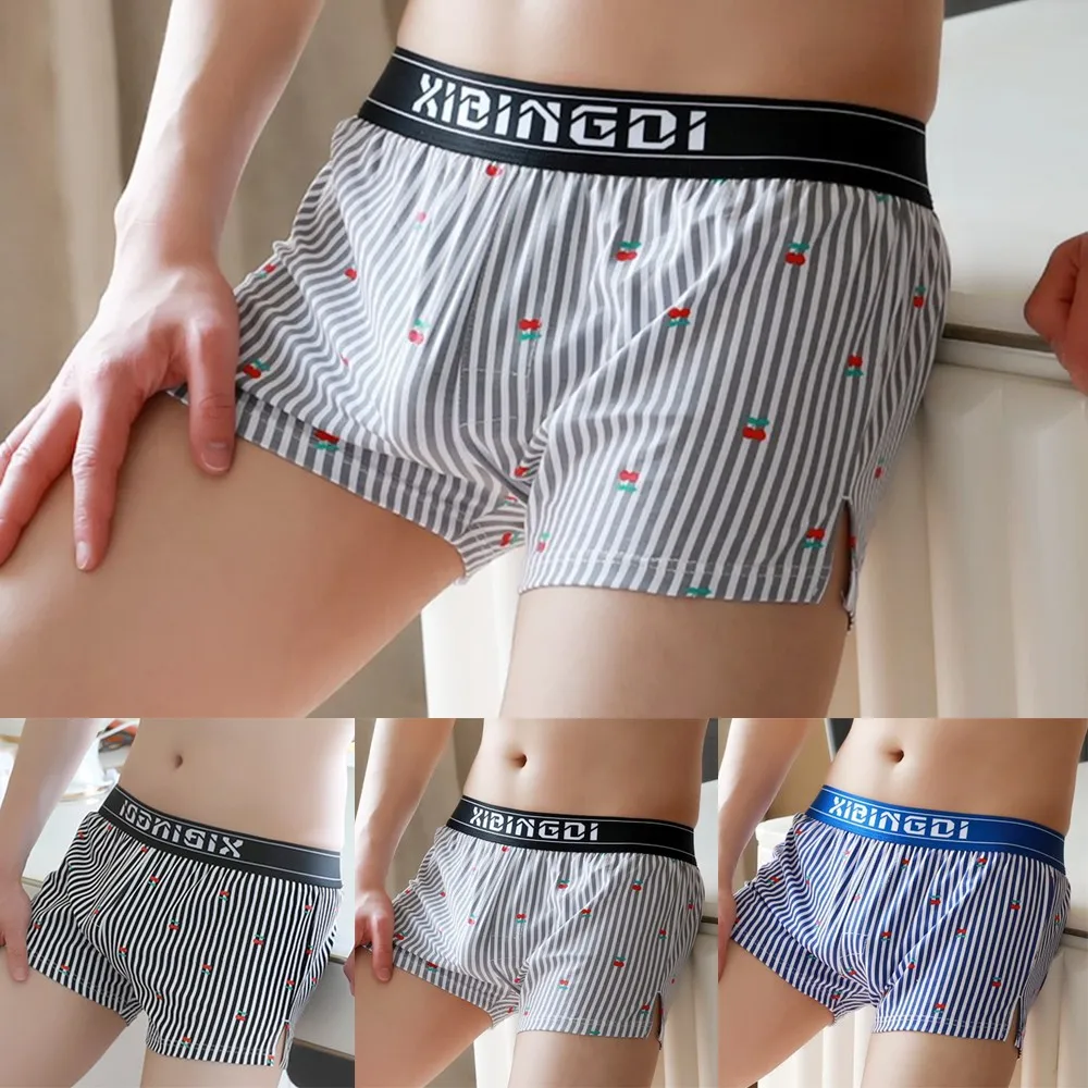 

Mens Loose Sexy Low Rise Printed Boxer Briefs Underwear Breathable Hip-lifting Loose Sexy Low Rise Printed Breathable Hip