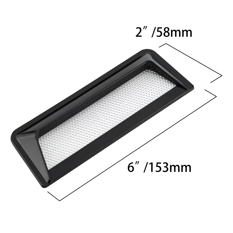 POSSBAY Automobiles 2 Color Car Styling Universal Decorative Air Flow Intake Scoop Turbo Bonnet Vent Cover Hood Sticker | Автомобили и