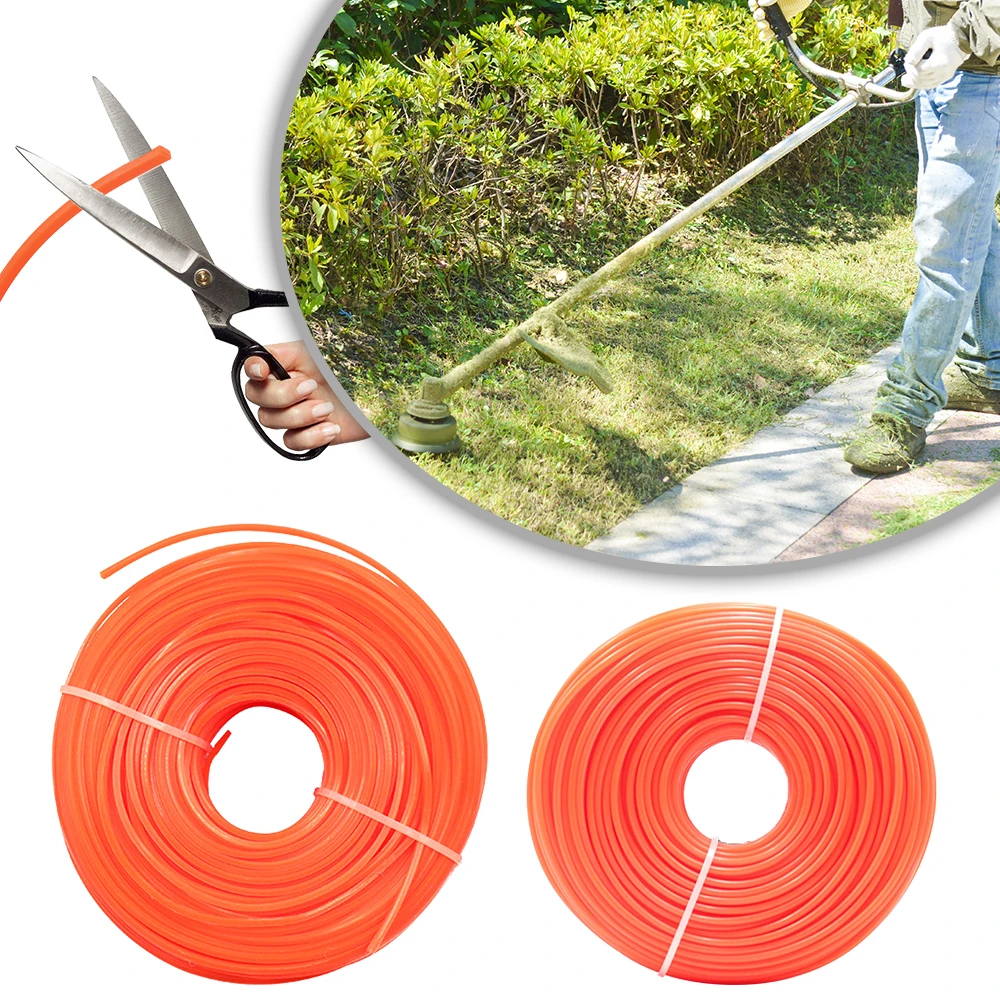 

2.4mm/2.7mm/3mm 6 Type Nylon Lawn Mower Mowing Rope Nylon Rope Accessories Mowing Wire Strong Nylon Trimmer Rope Durable Lawn