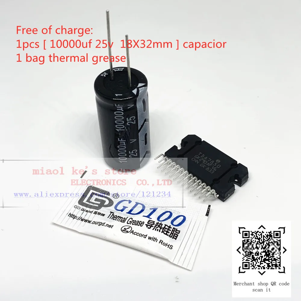 

100%New original: TDA7850 ( 4x50w ), 1pcs ZIP-25 TDA 7850 Gift: ( 1pcs 10000UF 25V capacitor +1bag thermal grease )
