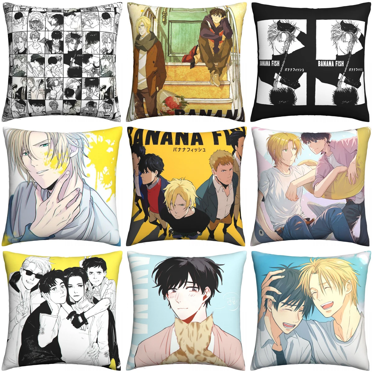 Чехол Ash Eiji подушка искусственные украшения чехол с рисунком аниме Yaoi для сиденья