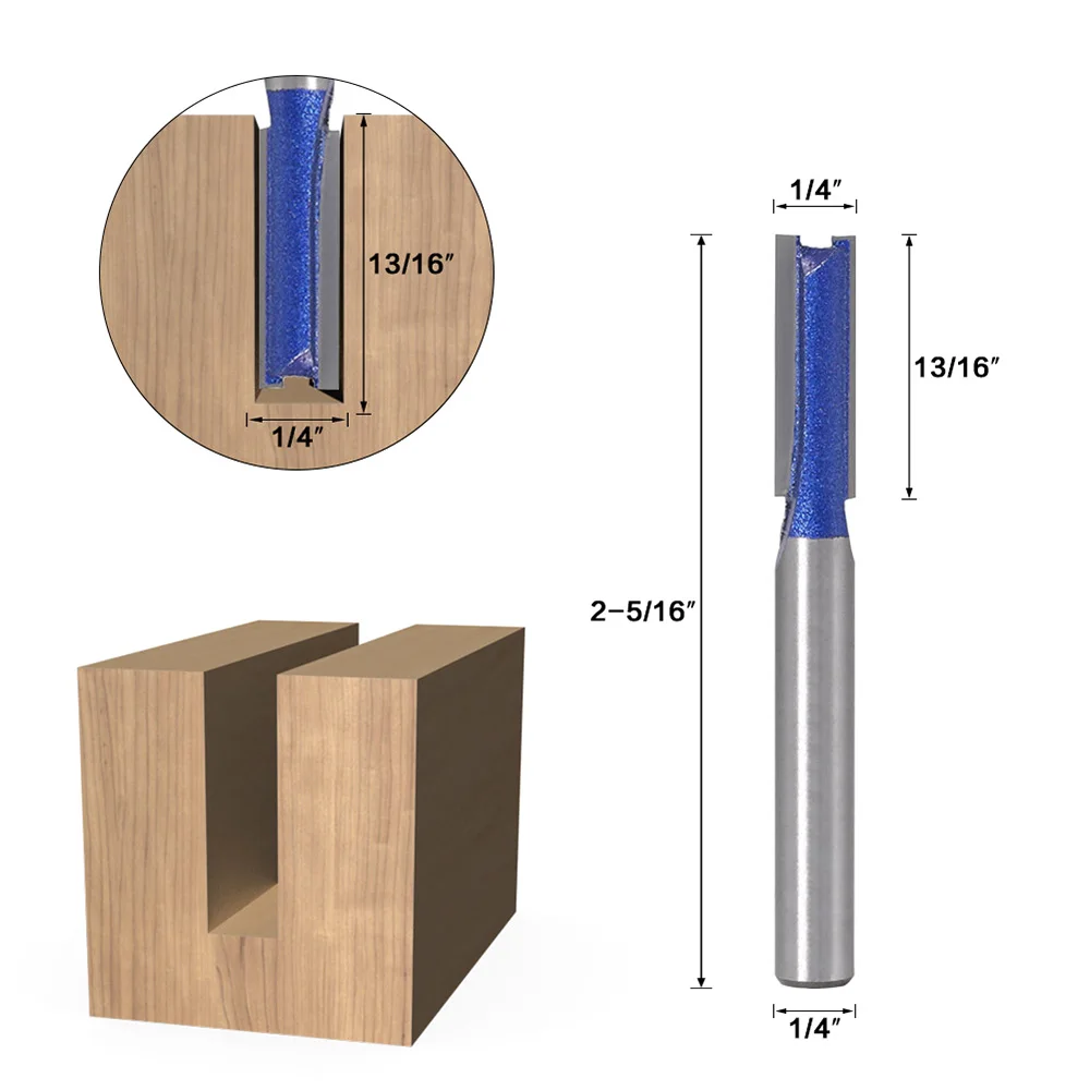 4 шт. 8 мм хвостовик шлицевая прямая деревообрабатывающая фреза для резки