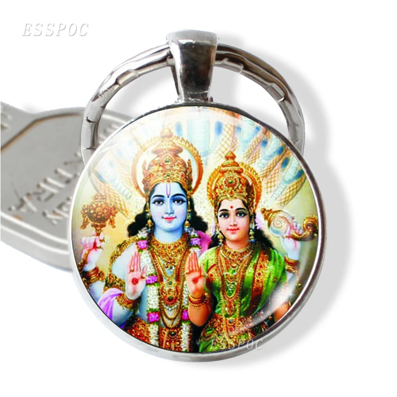 Krishna and Radha Keychain Lakshmi Pendant Lord Shiva Keyring Amulet Jewelry Gift for Him or Her | Украшения и аксессуары