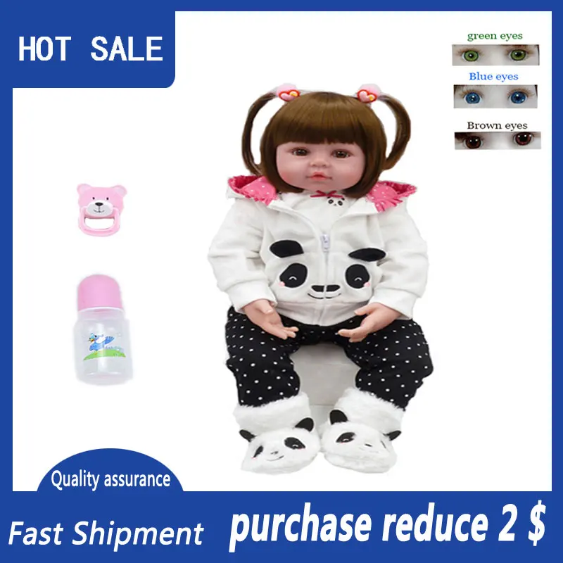 47 см силиконовая кукла для новорожденных Реалистичная малышей детей игрушки