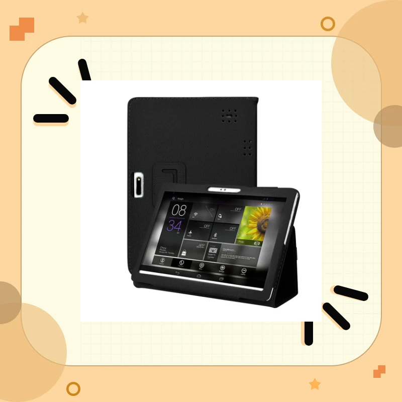 Универсальный однотонный кожаный чехол-подставка для Android защитный чехол