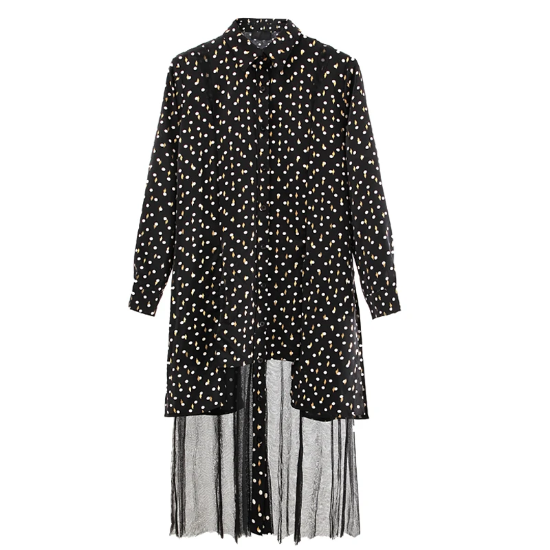 LANMREM можно отправить дизайн Ниша Женская ткань весна 2020 новинка сетка пэтчворк