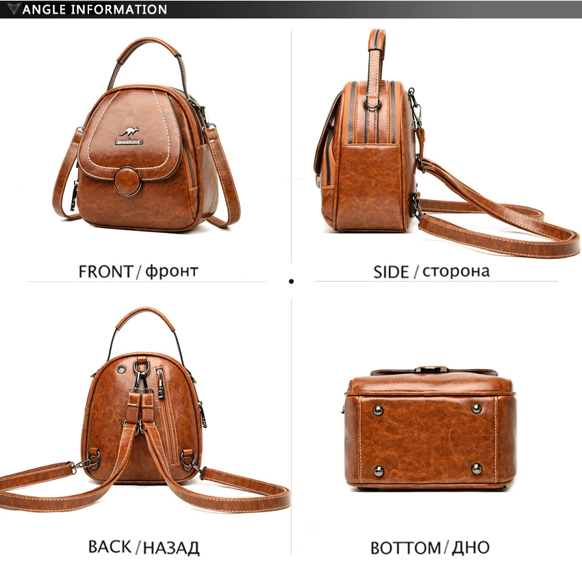 

Fashion Women Handbag Back Pack Crossbody Bags For Girl Designer Multifunctional Small Shoulder Luxury Flap Headphone Plug Bolso