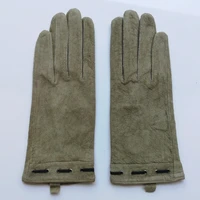 gours genuine leather gloves for women winter keep warm green real suede gloves super discount clearance sale kcl