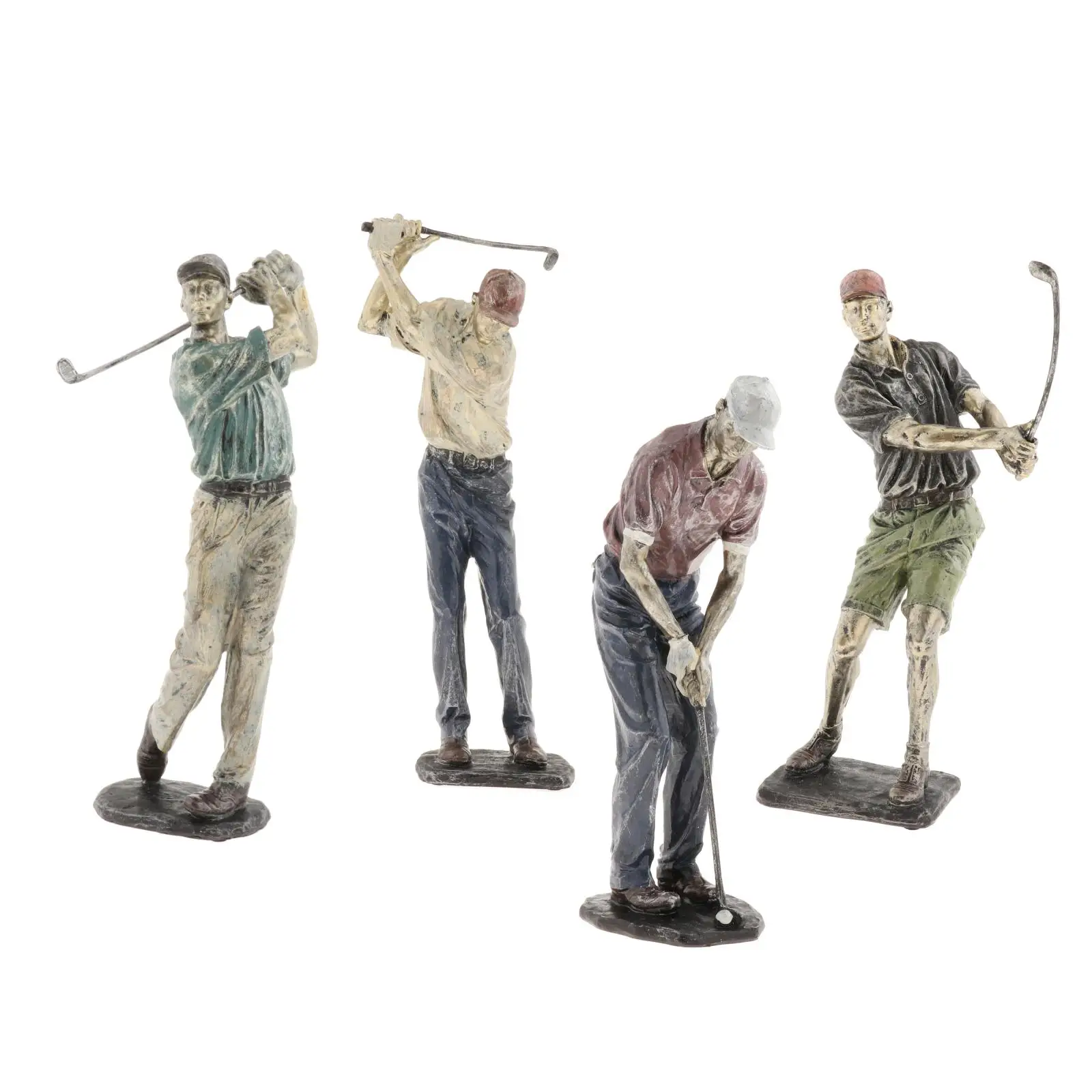 Статуя из смолы для мужчин статуя Golfer скульптура спортивное искусство дома офиса