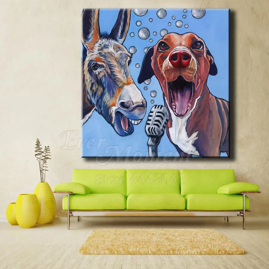 Когда нибудь момент алмазов картина ручной работы собака осла петь камни в форме