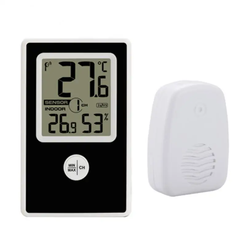 

TS-WS-43 8 Channels Digital Thermometer Hygrometer Indoor/Outdoor Temperature And Humidity Display Wireless Weather Station