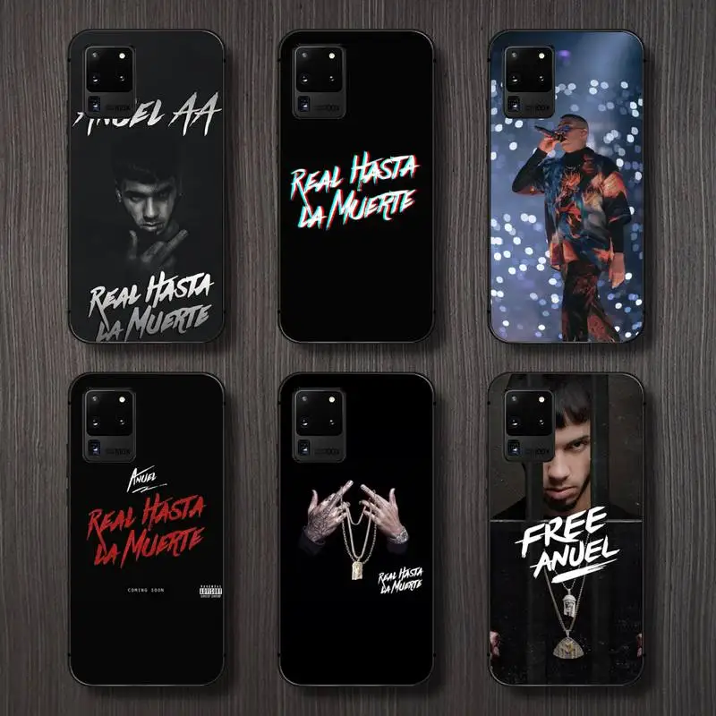 

Anuel AA Rapper singer Phone Case For Samsung galaxy A S note 10 7 8 9 20 30 31 40 50 51 70 71 21 s ultra plus