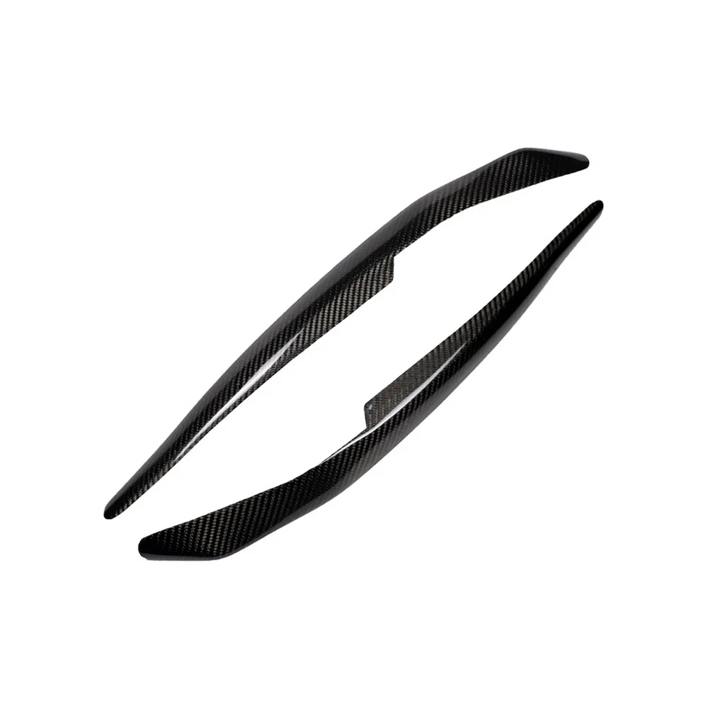 

1 Pair Car Styling Stickers Trim Headlight Stickers Carbon Fiber Decorative Accessories Compatible with Mitsubishi Lance