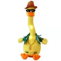 new 1pce cute talking toy dancing cactus doll talking recording toy dancing duck children%e2%80%99s toy christmas decoration