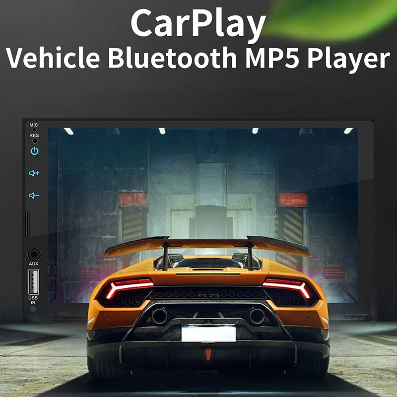 

Vehemo Car Bluetooth MP5 2DIN FM/USB/AUX FM Car MP5 Player Rear View for Android/Apple Two-Way Internet TF Auto MP5 Player