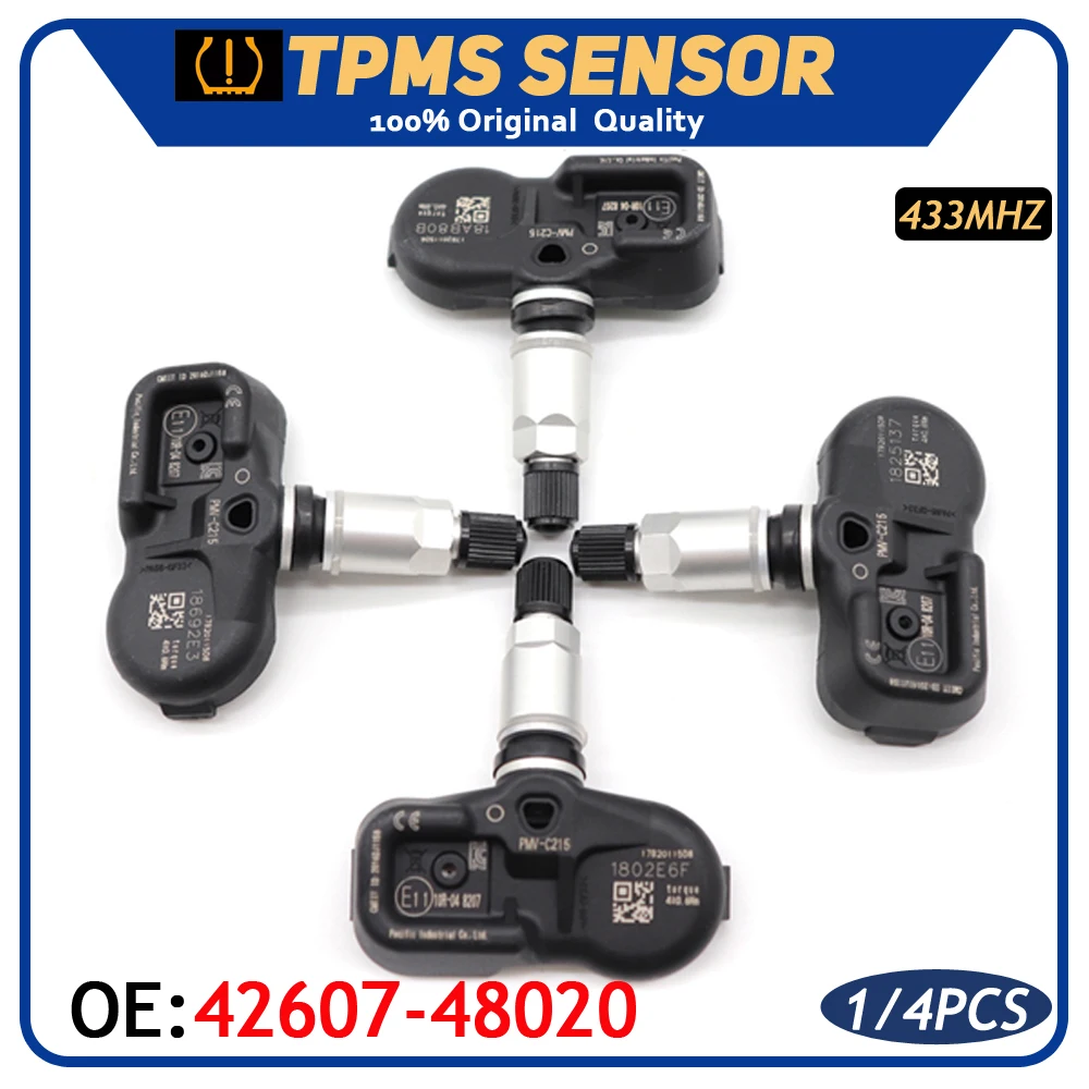 Датчик давления в шинах 42607-48020 для Lexus RX450h LX570 RX450hL Toyota Land Cruiser VX-R VX Base VXR 433 МГц |