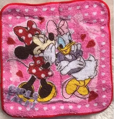 minnie b Милое Ариэль Рапунцель принцесса Минни мультфильм хлопок полотенце для лица дети девочка подарок на день рождения 16 см* 16 см - Цвет: minnie b