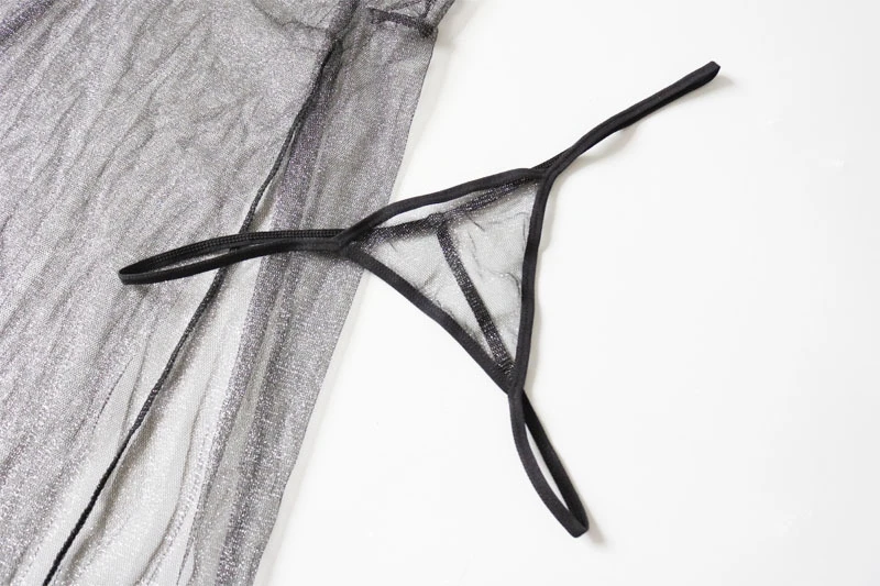 

Puls Size Sleepwear Split Suspenders Skirt Sexy Lingerie Set Mesh Sexi Women Nightgown Erotic Underwear Ladies Tulle Lace Dress