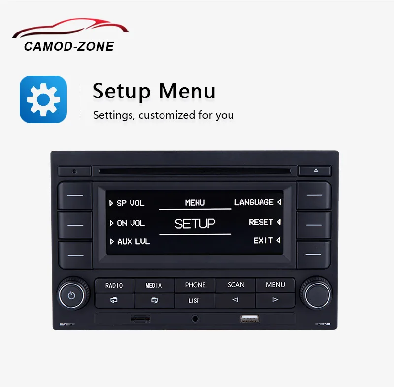 Автомагнитола Bluetooth RCN210 CD-плеер USB MP3 AUX 31G 035 185 для VW Polo 9N Golf Jetta MK4 Passat B5 RCN 210