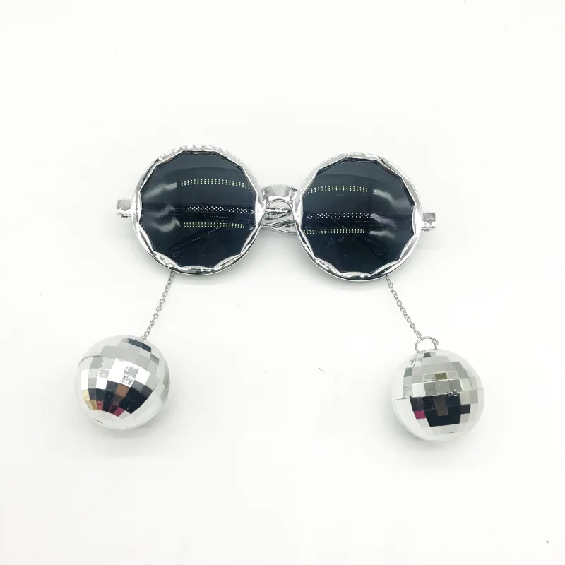 4Pcs/Lot Event Atmosphere Props Shiny Hanging Disco Ball Glasses Festival Dinner Music Party Favor New Year Creative Sunglasses - купить по