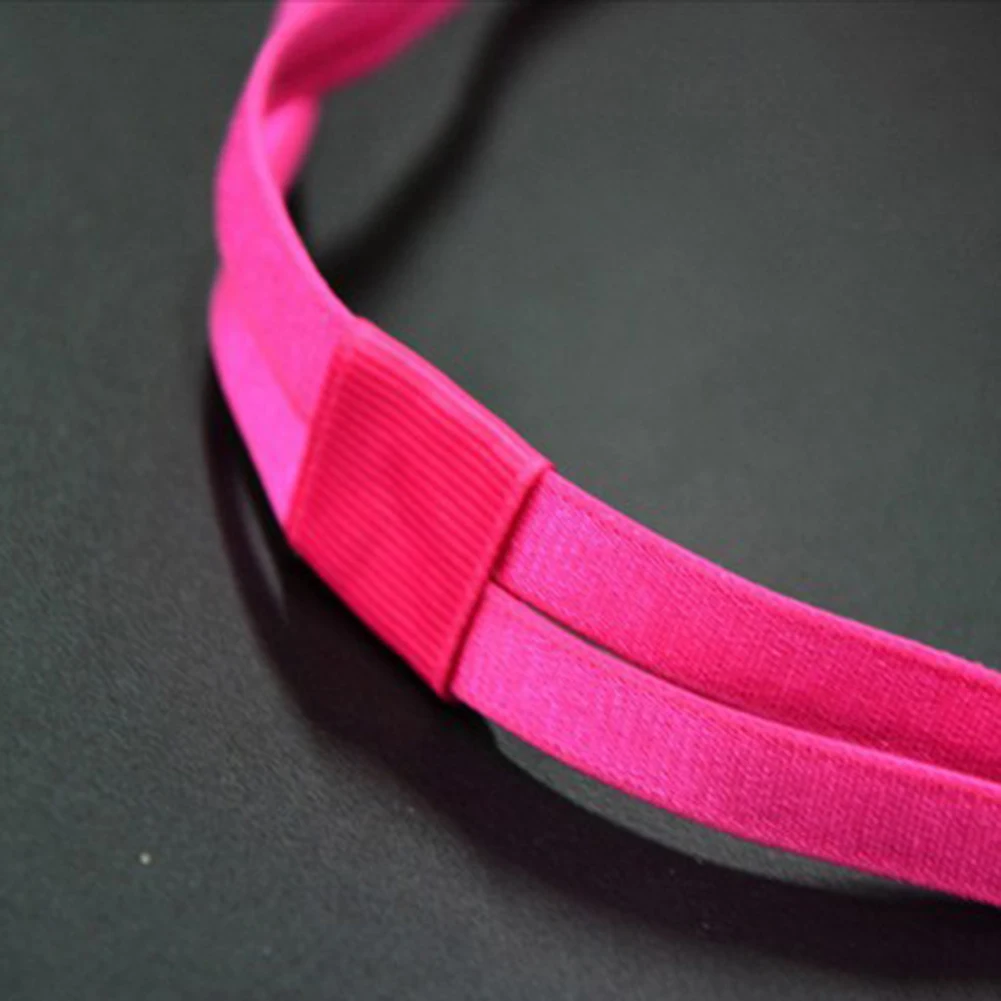 

Fashion Women Girl Double Band Anti-Slip Sports Yoga Elastic Headband Hairband Wash Face Hairbands