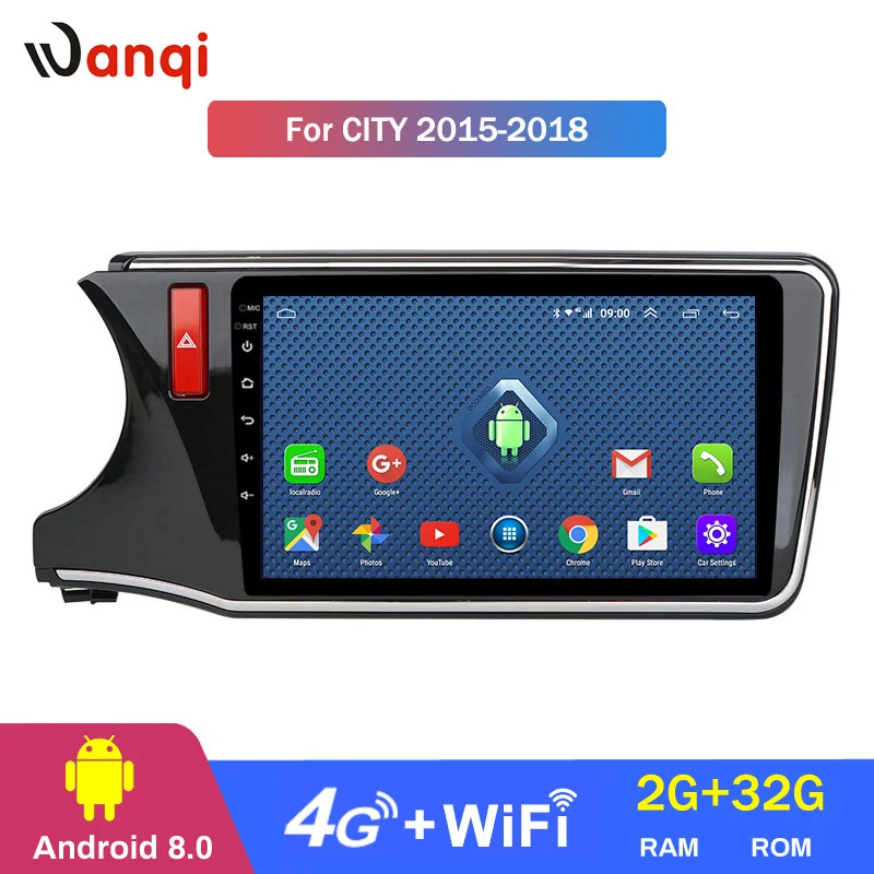 Wanqi 4G WI FI полный Netcom Android10.0 10 дюймовая шпилька для автомобиля Радио DVD стерео