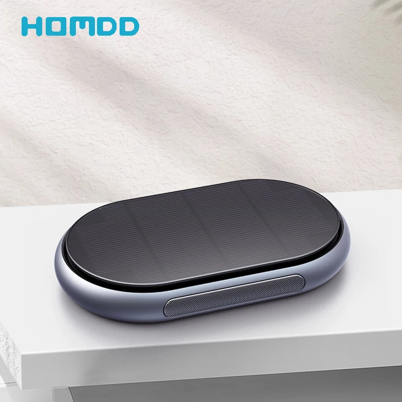 

HOMDD New Solar Car Air Purifier HEPA Filter Negative Ion Odor Removal Smoke Air Cleaner For Desktop Car Accessories
