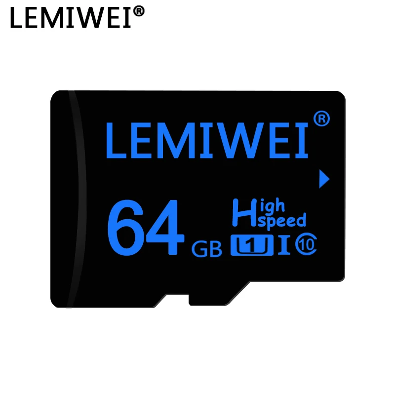 Карта памяти Lemewei 32 ГБ 64 флэш карта темно синего цвета высокоскоростные TF карты