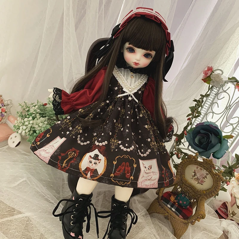 Blyth Одежда для кукол 1/6 платье для куклы белый кружевной воротник с цветочным украшением 1/6 1/4 BJD SD кукла 1/6 Blyth аксессуары для кукол