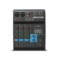 a4 sound mixing console bluetooth compatible usb record computer playback 25w power delay repaeat effect 4 channels usb audio