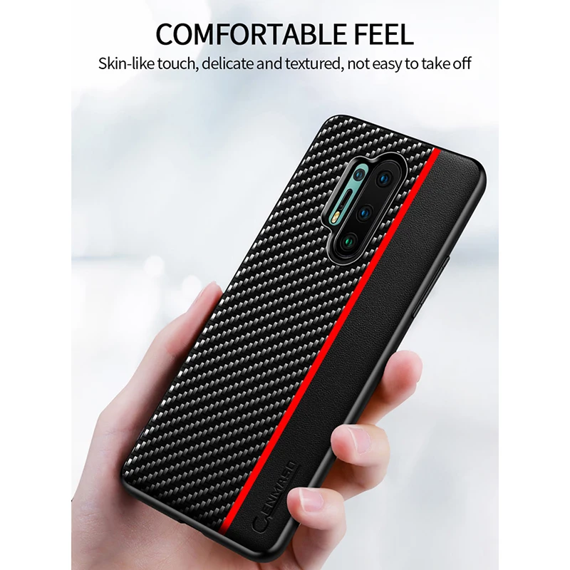 Для OnePlus 9 8 Pro Чехол Ebai чехол Оригинальное углеродное волокно Противоударная