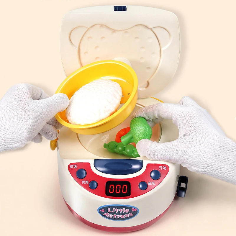 Игрушечный дом для кухни имитация еды электрическая рисоварка игровой набор