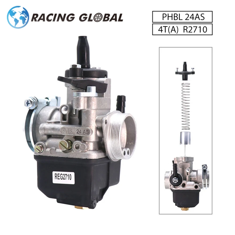 ALCON Dellorto карбюратор 24 мм PHBL 24AS 4T(A) R2710 для универсального 50 250cc ATV Dirt Racing Bike