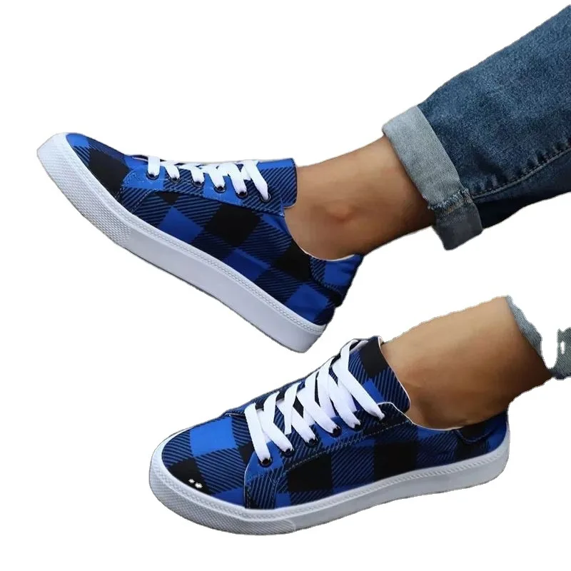 

Women Sneakers Canvas Shoes Solid Leopard Breathable Casual Sneakers Woman Flats Spring Lace Up Round Toe Womens Flat Shoess4