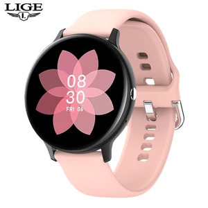 LIGE New P8 Color Screen Smart Watch Women men Full Touch Fitness Tracker Blood Pressure Smart Clock
