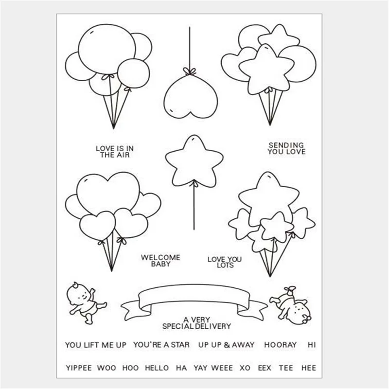 Любовь воздушный шар металлические штампы и трафареты штампов для сделай сам