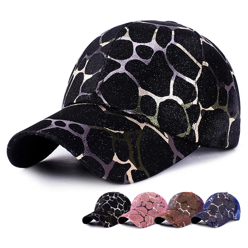 Модные блестящие бейсболки для женщин и мужчин популярные повседневные шляпы от
