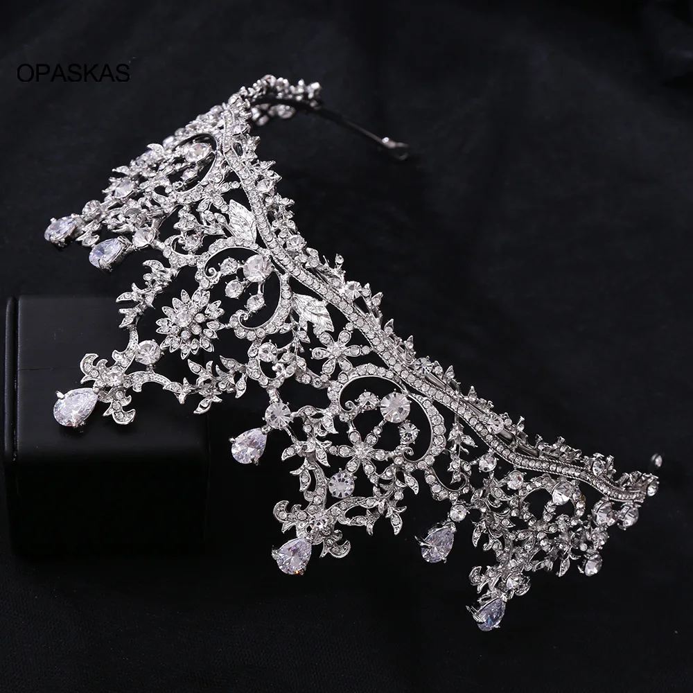 

Bridal Crown Headwear Luxury Alloy Rhinestones Inlaid Headband for Female Wedding Birthday Hair Accessories VL
