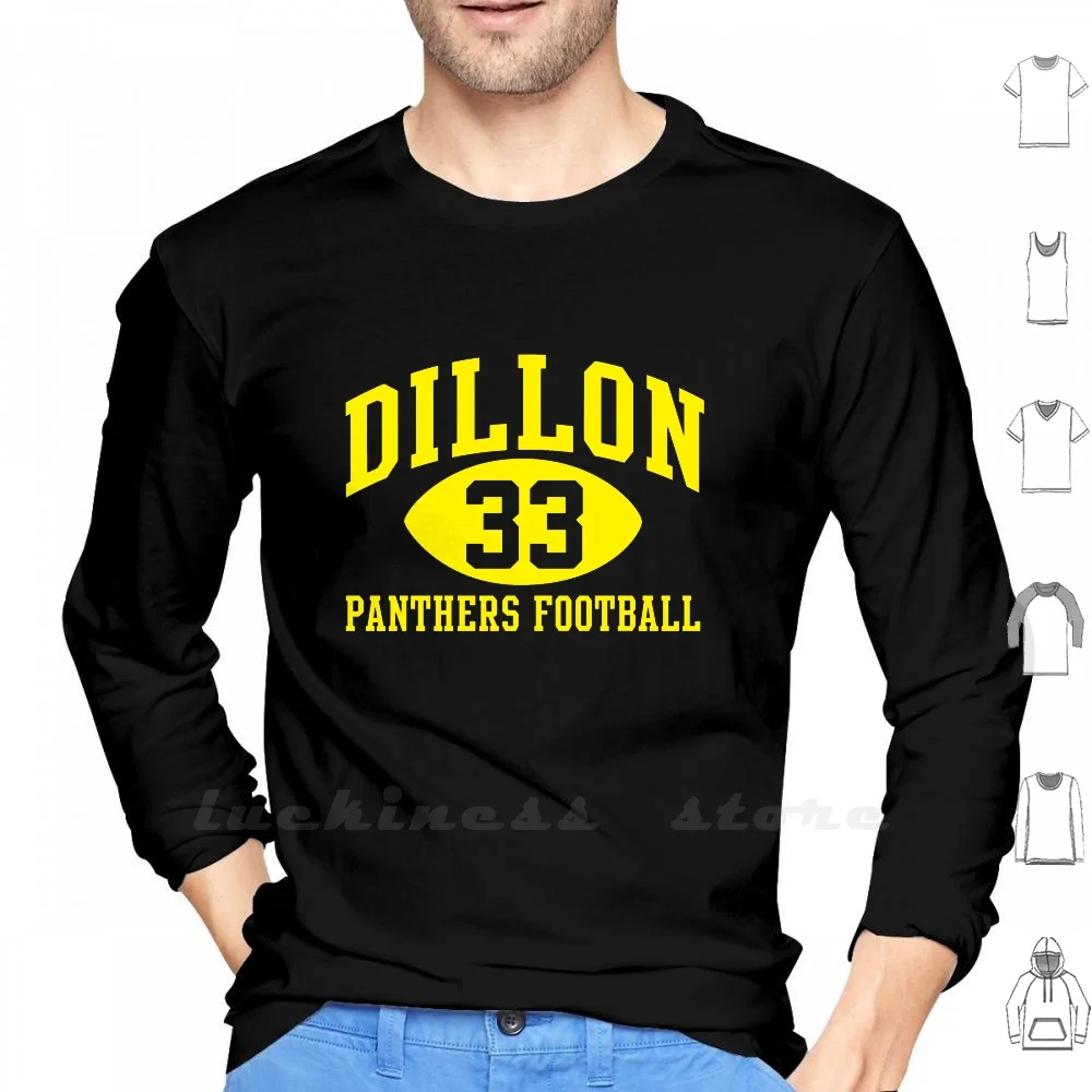 Dillon Panthers Football #33 Long Sleeve T Shirt Friday Night Lights Tv Show Football Tim Riggins Athletic Workout