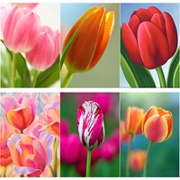 new 5d diy flowers diamond painting tulip diamond embroidery cross stitch full square round drill crafts manual home decor gift