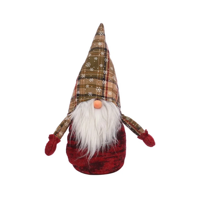 Новый ручной работы Рождество Санта Плюшевая кукла статуя украшения Праздничные