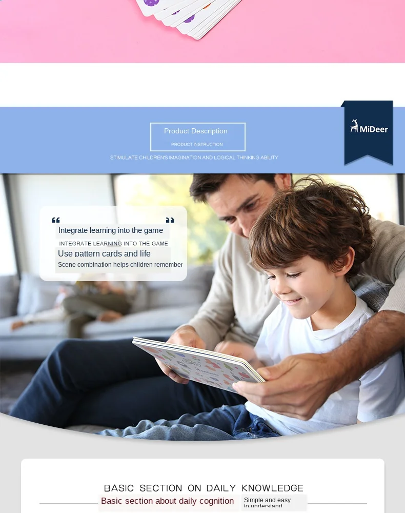 Mideer Basic Advanced Edition просветление Раннее Образование Когнитивные карточки цветная форма Обучающие карты игрушки для детей Детские