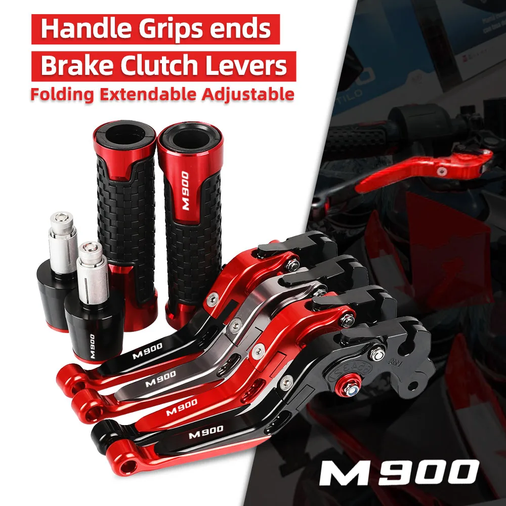 

M 900 Motorcycle Aluminum Brake Clutch Levers Handlebar Hand Grips ends For DUCATI M900 2000 2001 2002 2003 2004 2005