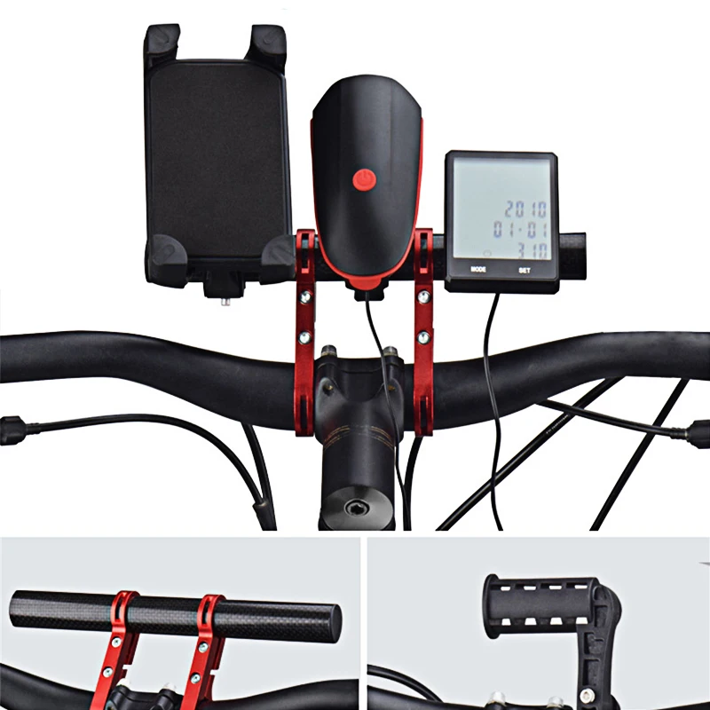 MTB велосипедный кронштейн, держатель для телефона, велосипедное крепление из углеродного волокна для велосипедных спидометров, лампа для мобильного телефона