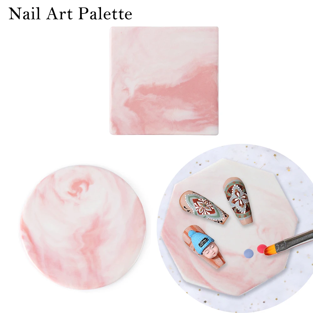 

New Crystal Resin Nail Plate Tips Display Showing Stand Board Nail Art Palette False Nail Tray DIY Manicure Practice Tools